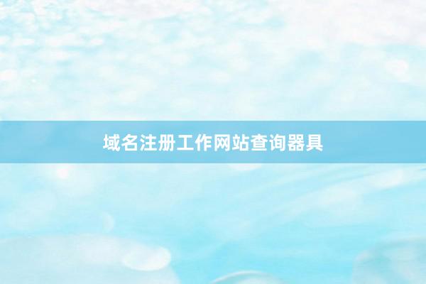 域名注册工作网站查询器具